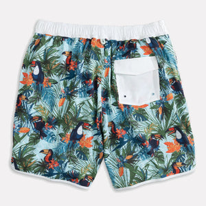 johnnie-O Mens Aventure Half Elastic 7" Swim Trunks