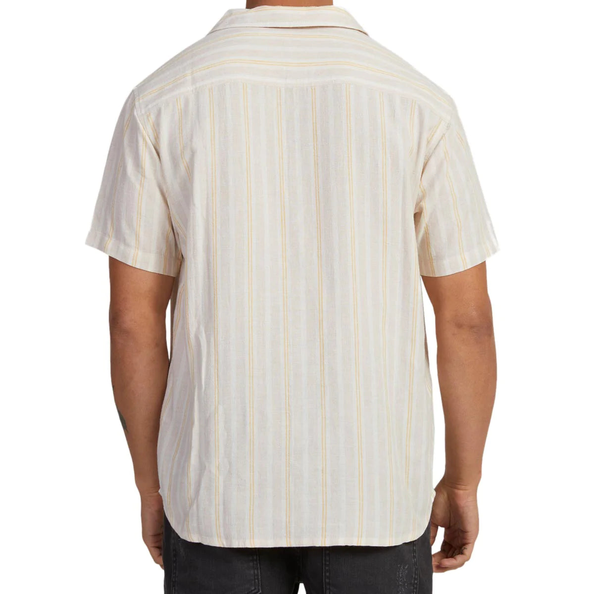 RVCA Herren Beat Stripe Kurzarmhemd