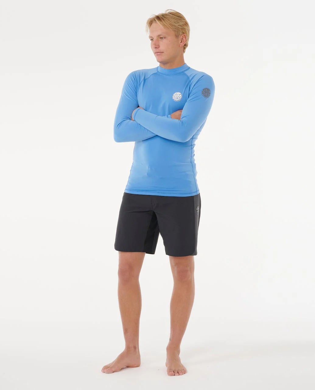 Rip Curl Mens Icon UPF Brushed Long Sleeve Rashguard