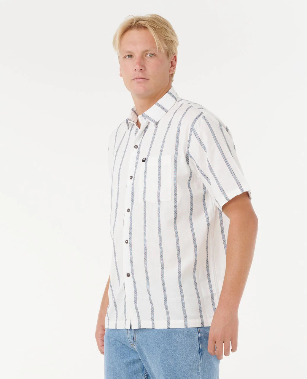 Rip Curl Mens Classic Surf Stripe Short Sleeve Shirt