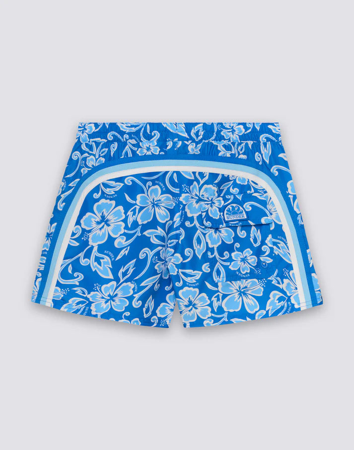 Sundek Women's Coast Repreve Hibiscus Print Boardshort