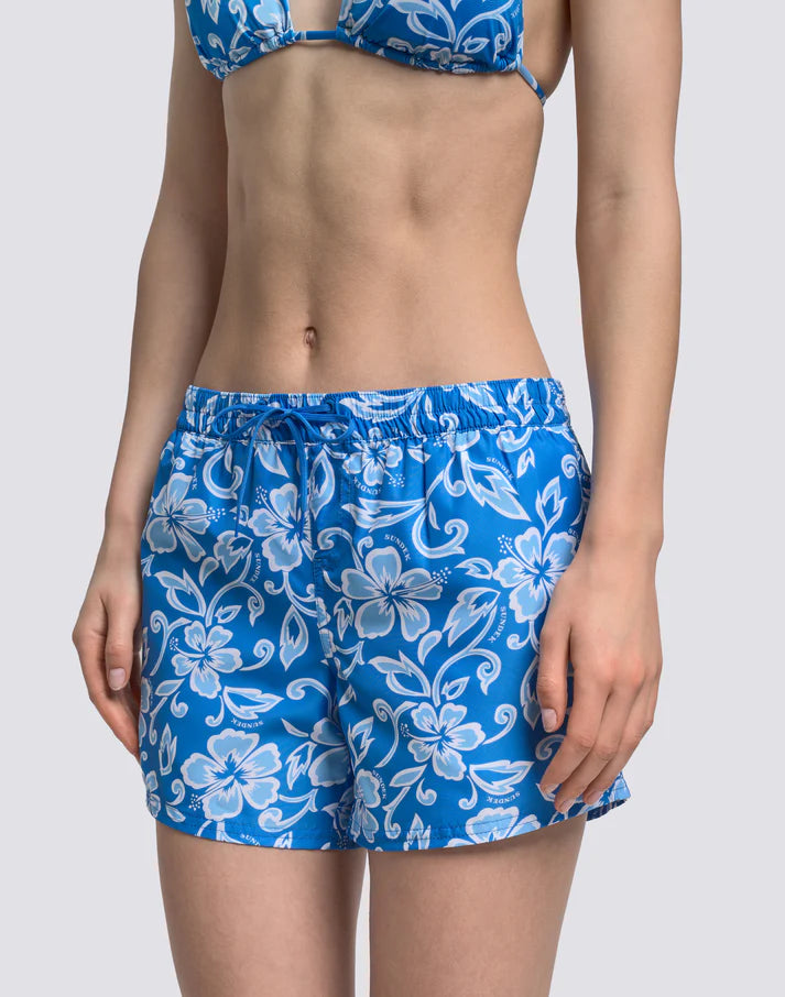 Sundek Women's Coast Repreve Hibiscus Print Boardshort