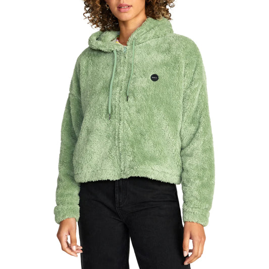 RVCA Women's Fuzzy Zip Fleece