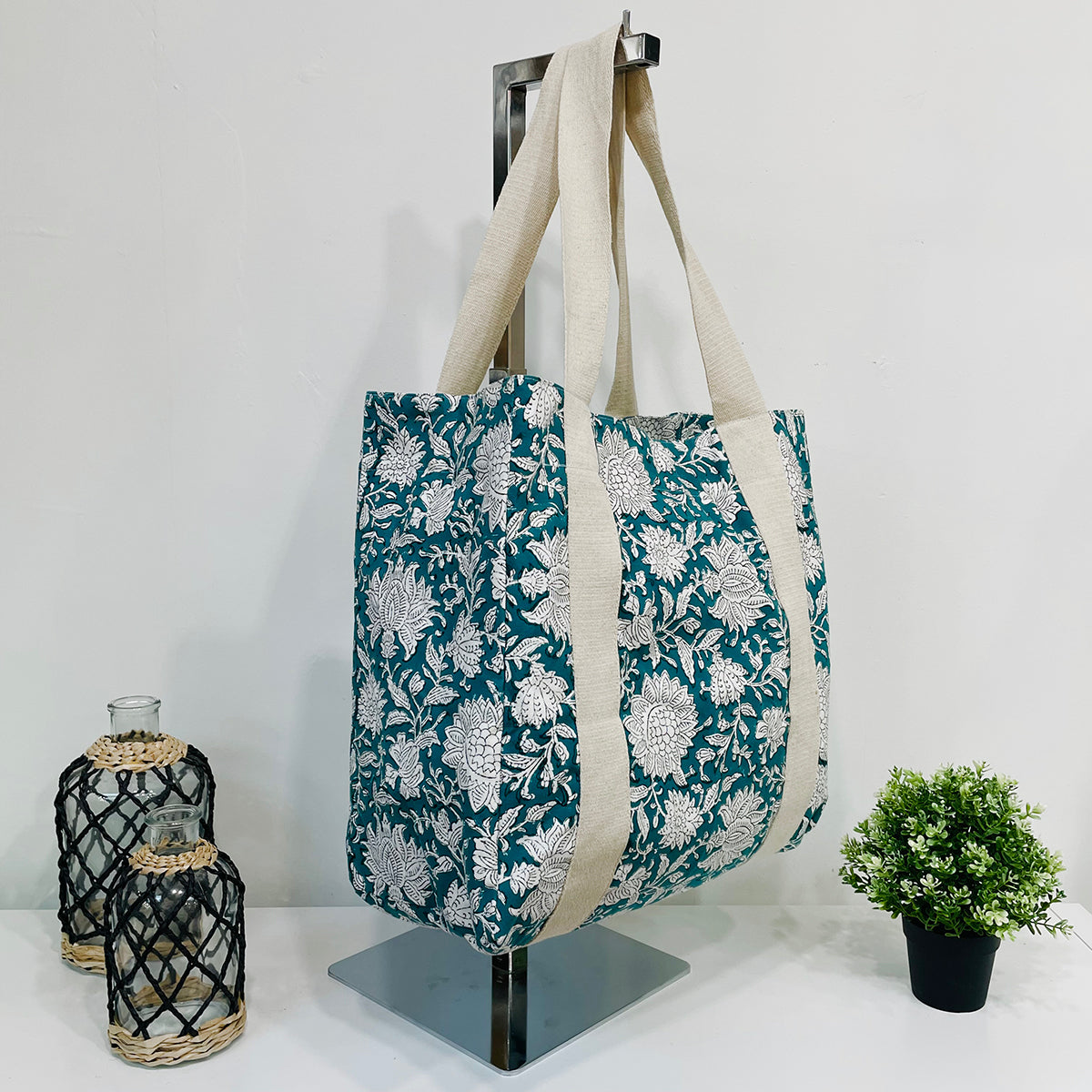 Anju Block Printed Canvas Bag