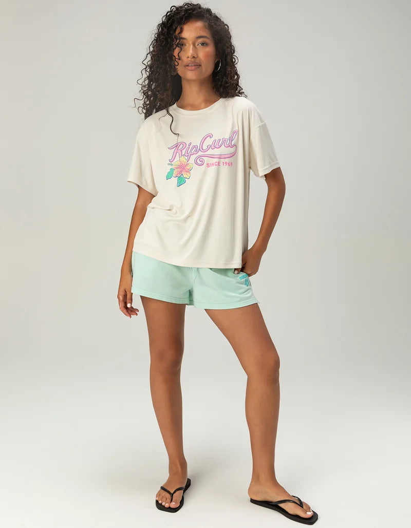 Rip Curl Women's Half Moon Bay Short Sleeve Rashguard