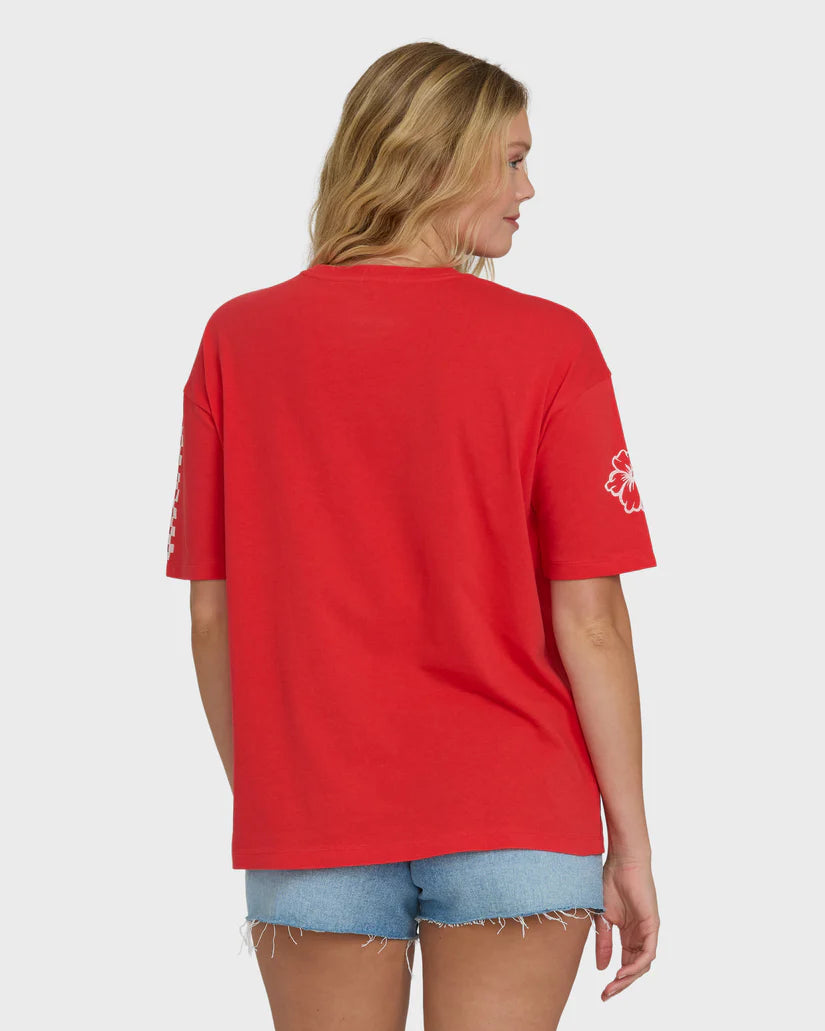 Billabong Women's I Will Travel Short Sleeve Knit T-Shirt