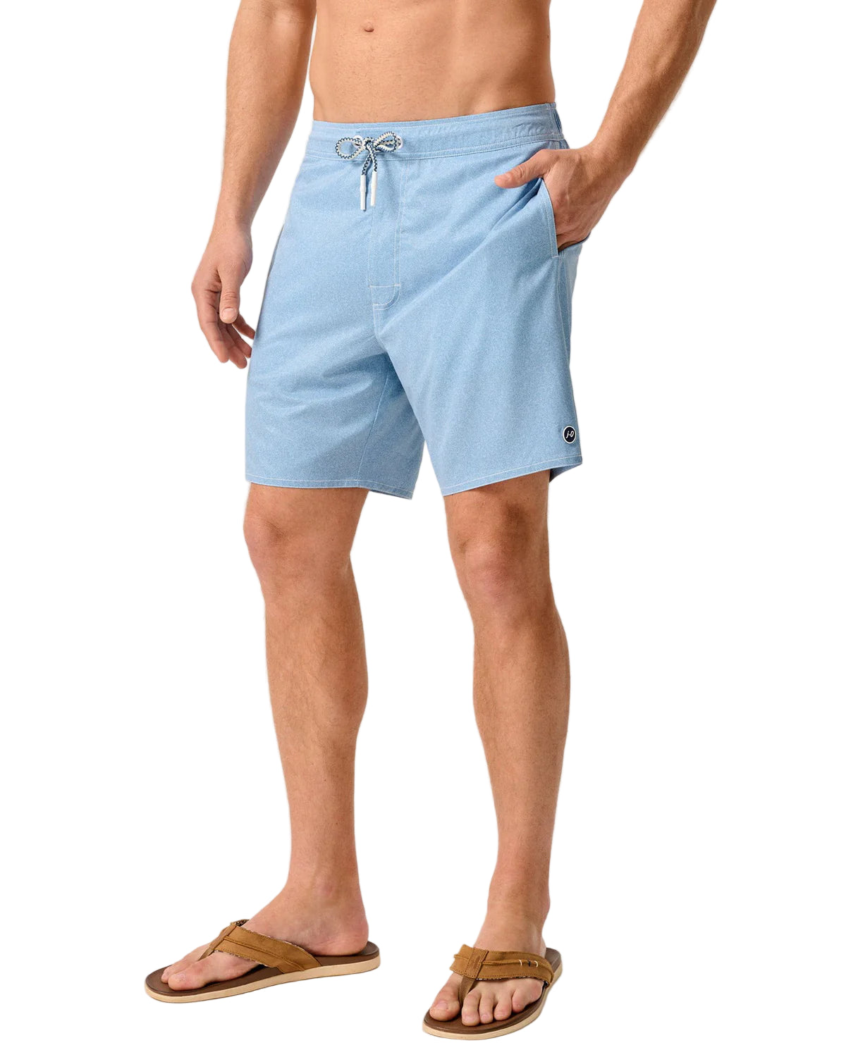 Johnnie-O Mens Ginn Half Elastic 7" Surf Shorts