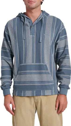 Quiksilver Mens Playa Long Sleeve Henley Hoodie