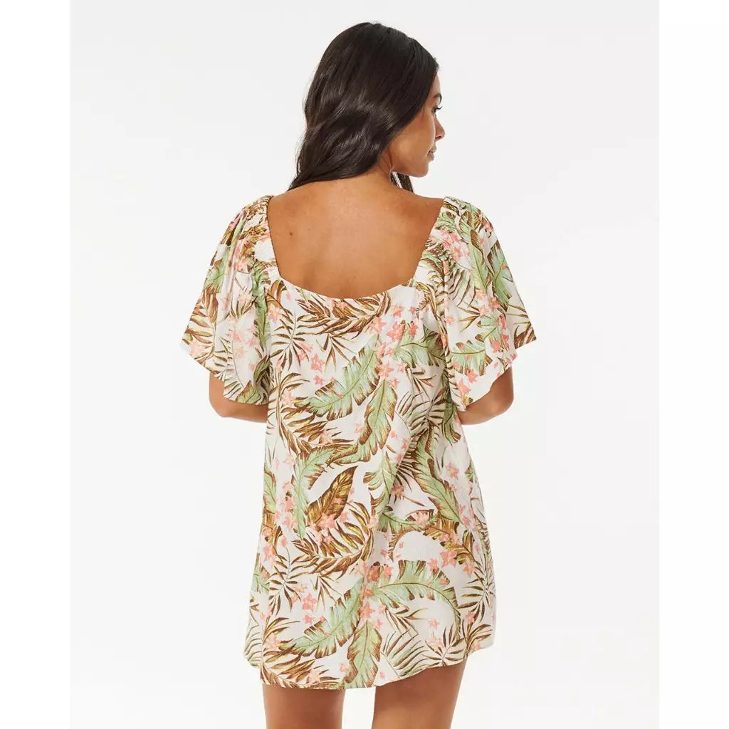 Robe courte boutonnée à fleurs La Quinta de Rip Curl pour femme