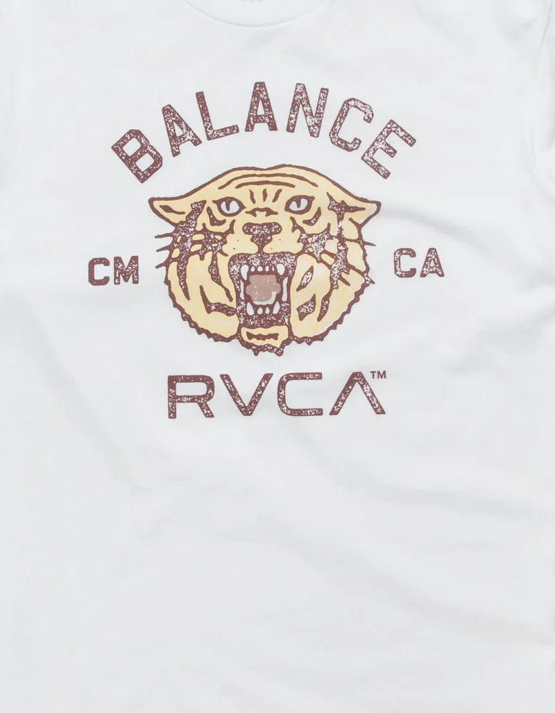 RVCA Squadron Jungen Kurzarm-T-Shirt, Weiß: Jungen Medium