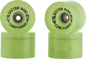 Sector 9 Lumithane 67mm 78a Glow In The Dark Longboard Wheels