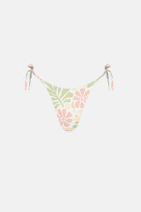 Rhythm Damen Marloe Bikinihose mit hohem Ausschnitt und Blumenmuster zum Binden an der Seite