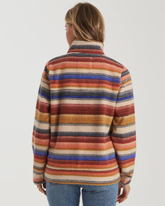 Billabong Women's Boundary Mock Half Zip Pullover Sweatshirt