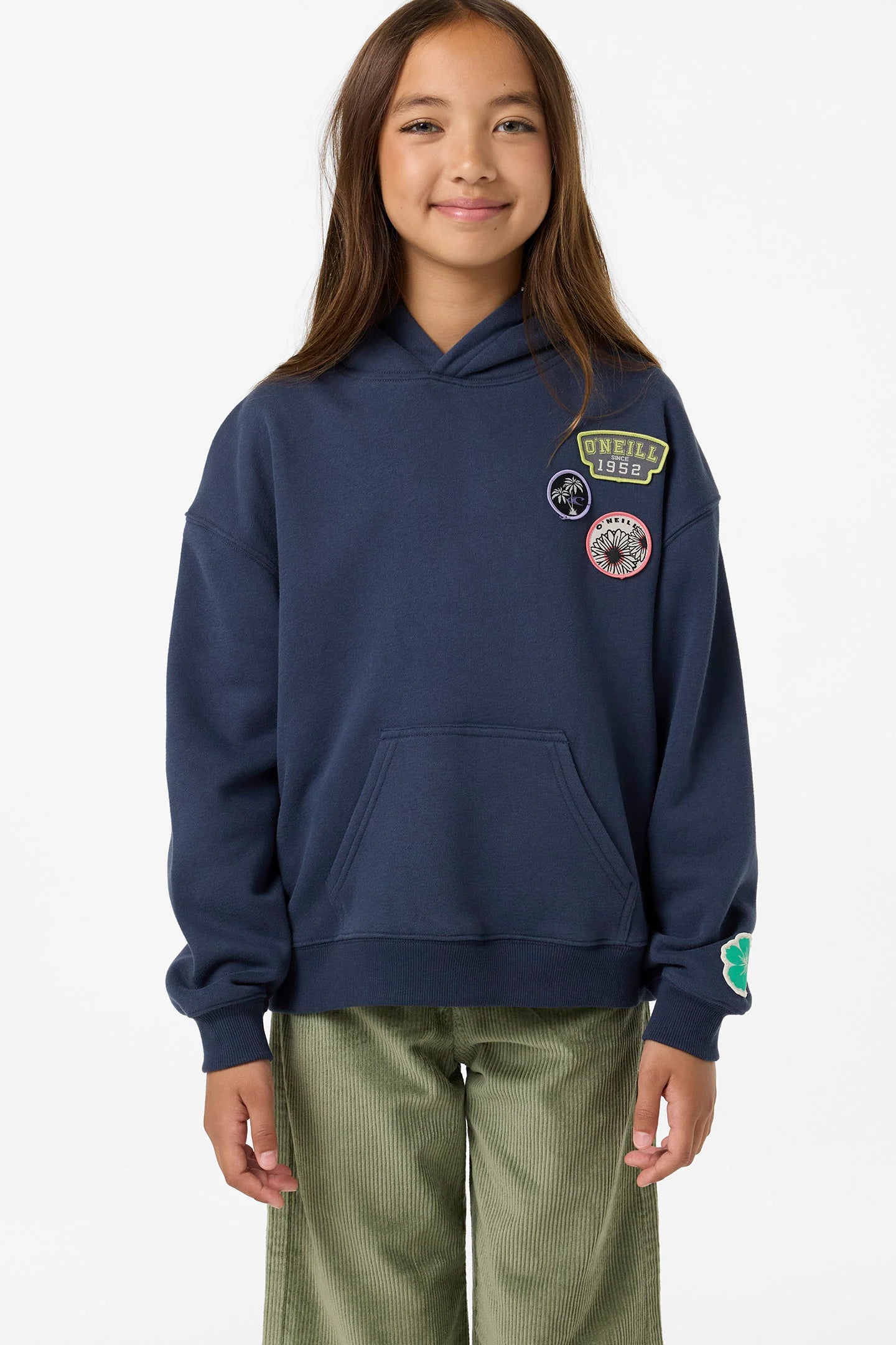 O'Neill Girls Patches Oversized Hoodie