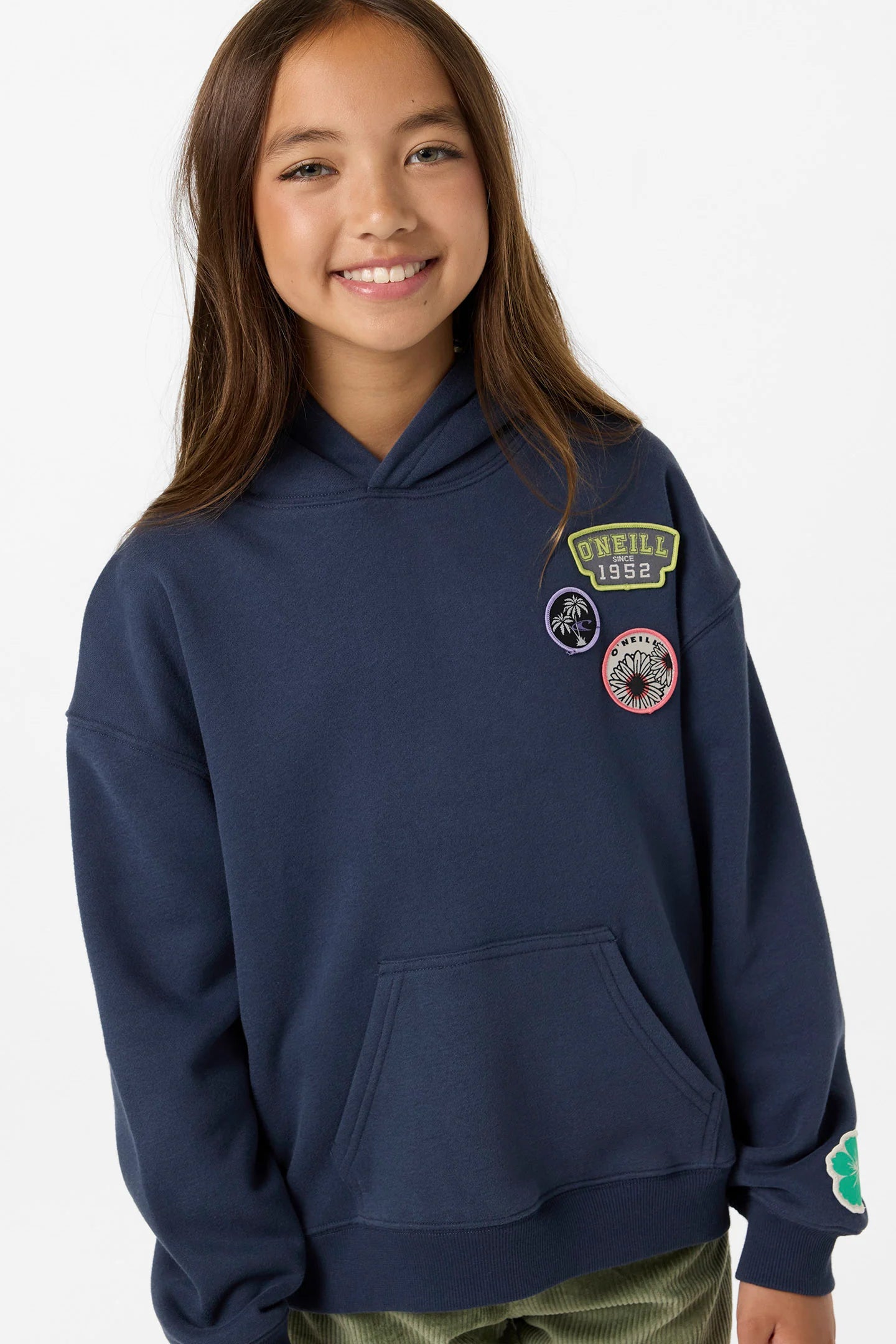 O'Neill Girls Patches Oversized Hoodie