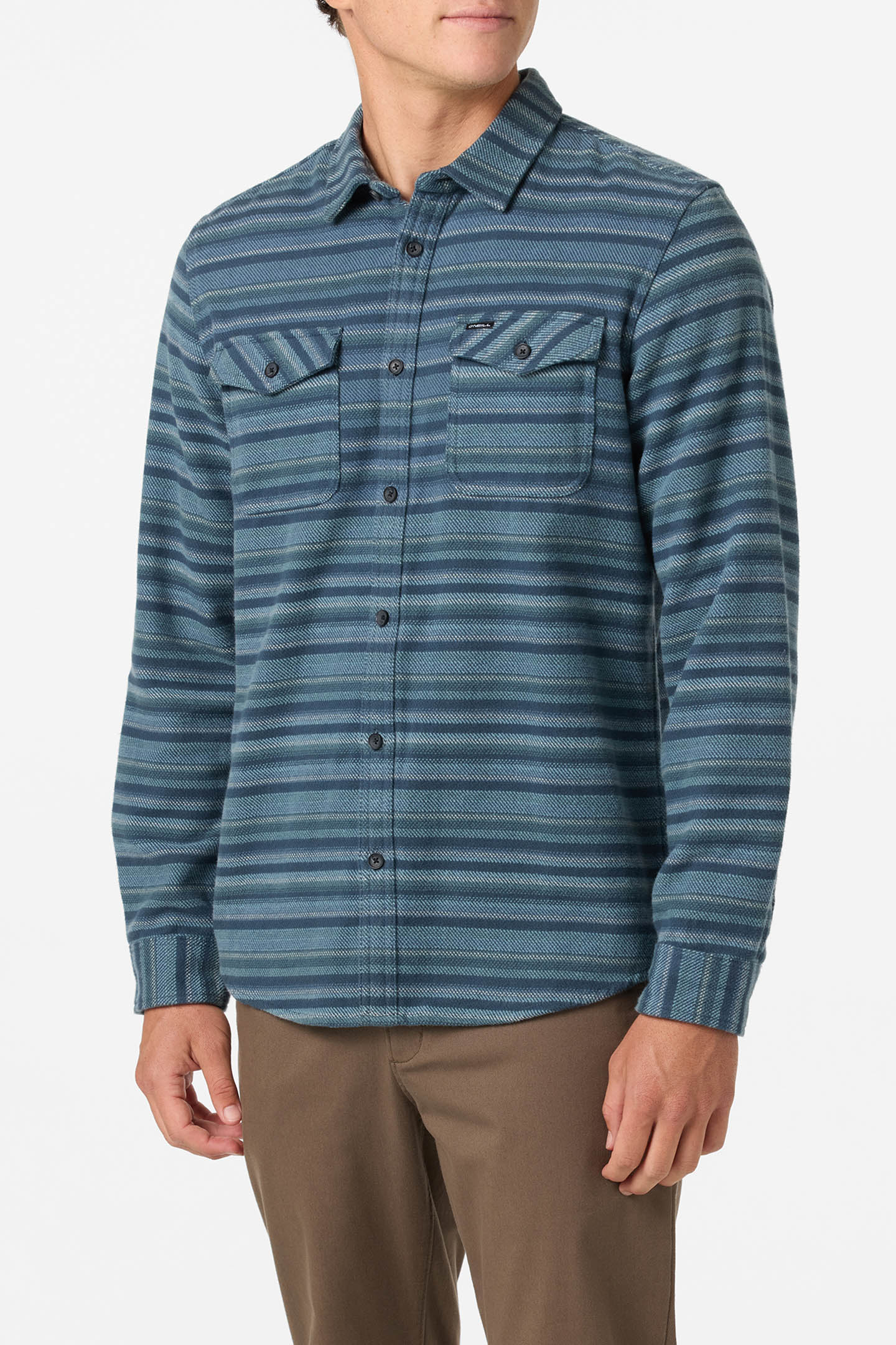 O'Neill Mens Richmond Flannel Standard Fit Long Sleeve Shirt