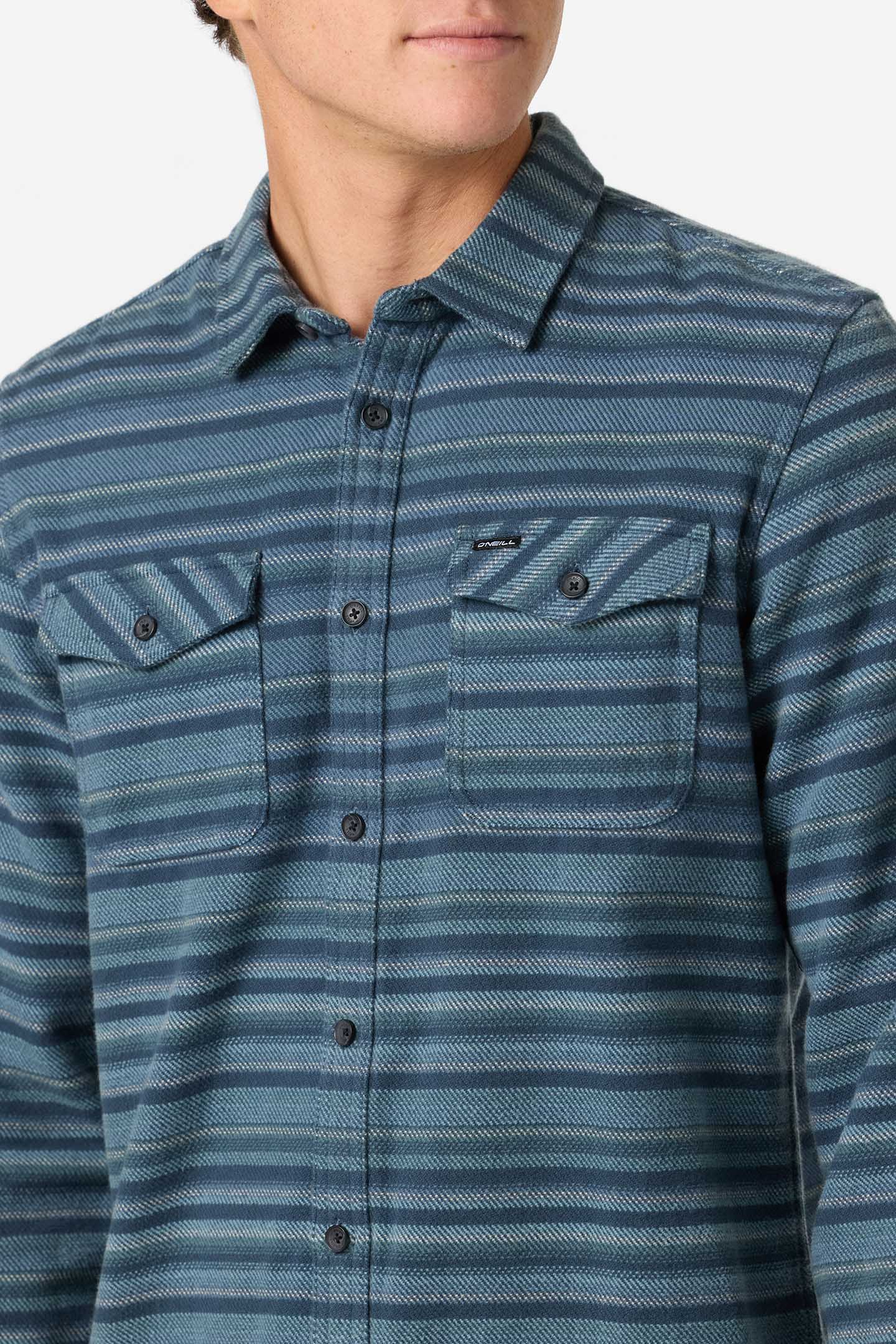 O'Neill Mens Richmond Flannel Standard Fit Long Sleeve Shirt