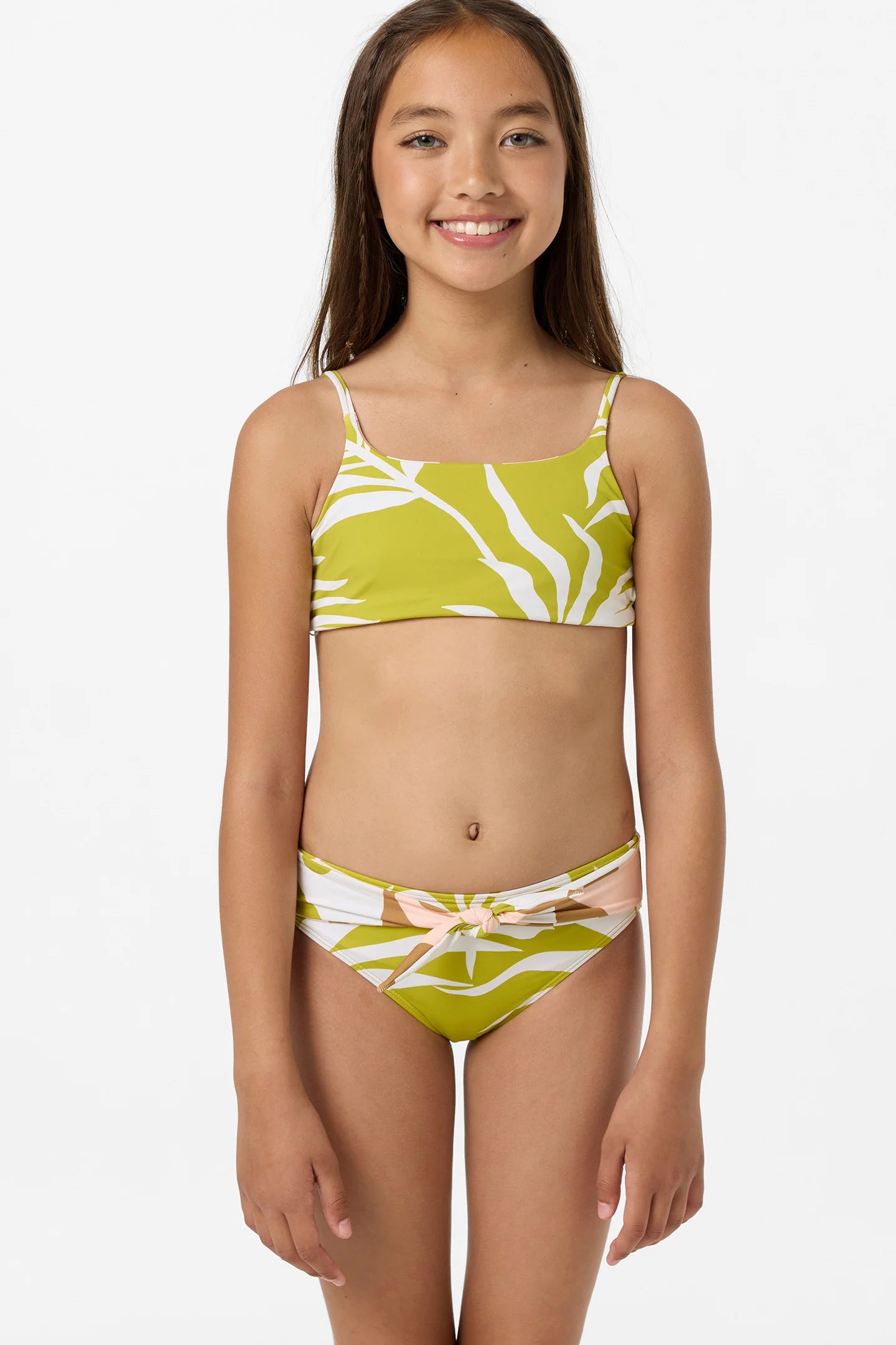 O'Neill Girls Skylar Palm Tie Back Revo 2 Piece Bikini Set