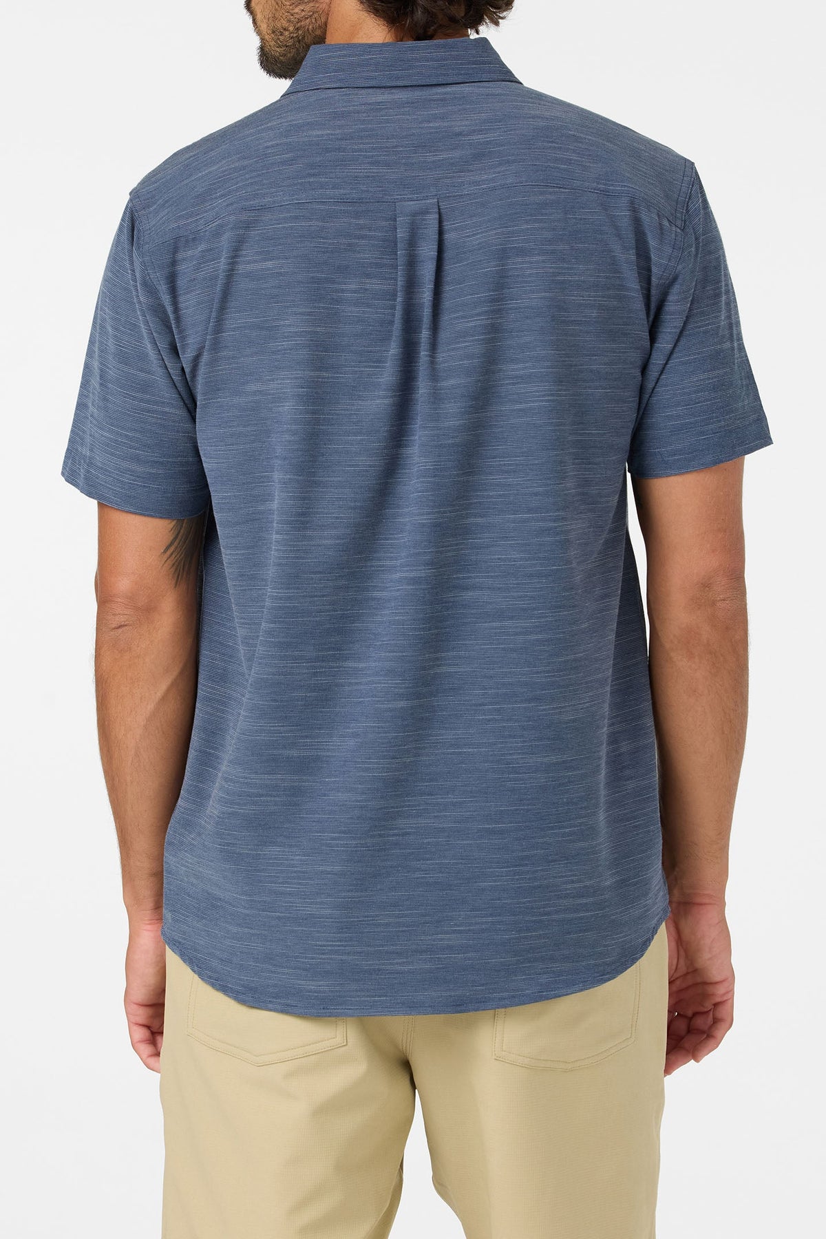 O'Neill Mens Slub Solid Standard Fit Short Sleeve Shirt