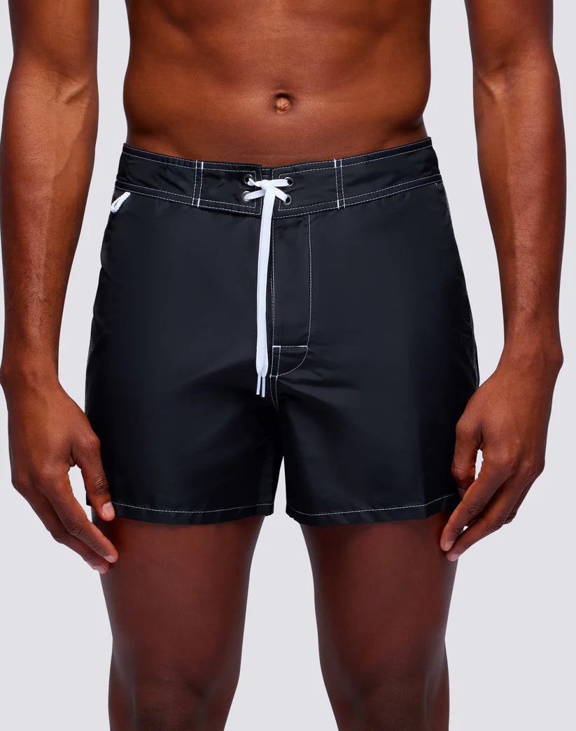 Sundek Mens 14" Short Length Elastic Waist Swim Trunk