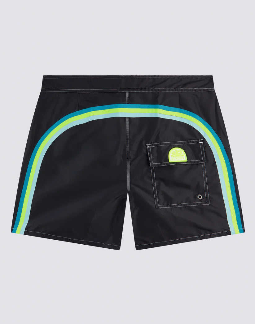 Sundek Mens 14" Short Length Elastic Waist Swim Trunk