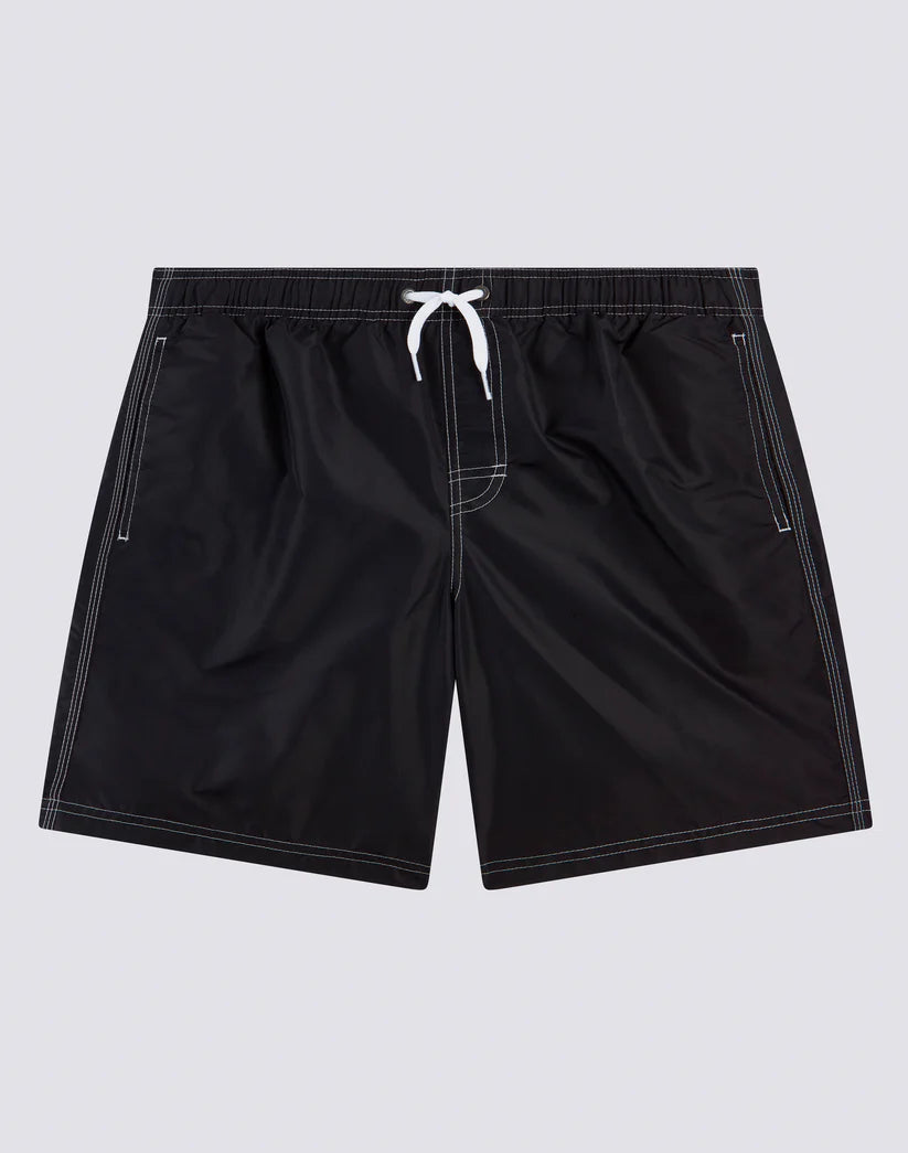 Sundek Mens 16" Mid-Length Elastic Waist Swim Trunk
