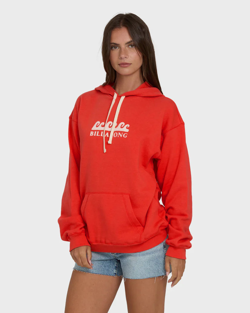 Billabong Women's Surfing In Town Pull Over Hoodie