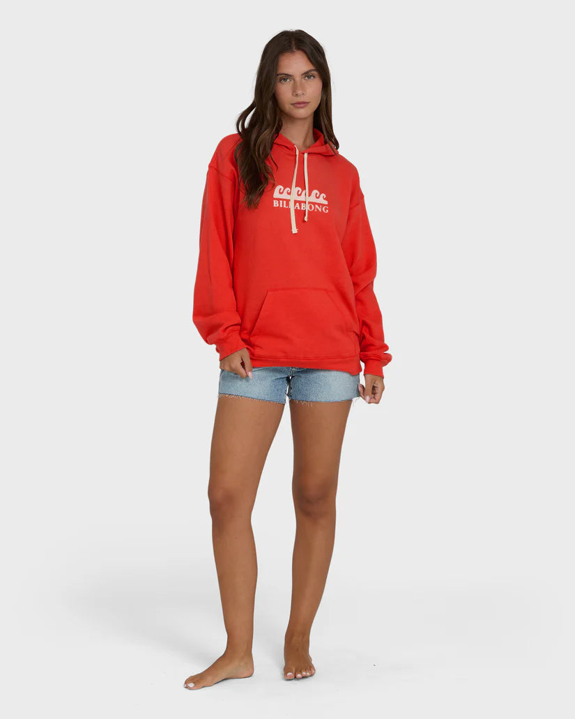 Billabong Women's Surfing In Town Pull Over Hoodie
