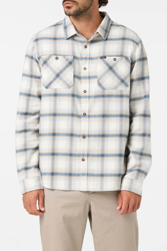 O'Neill Mens Coastline Flannel Long Sleeve Shirt