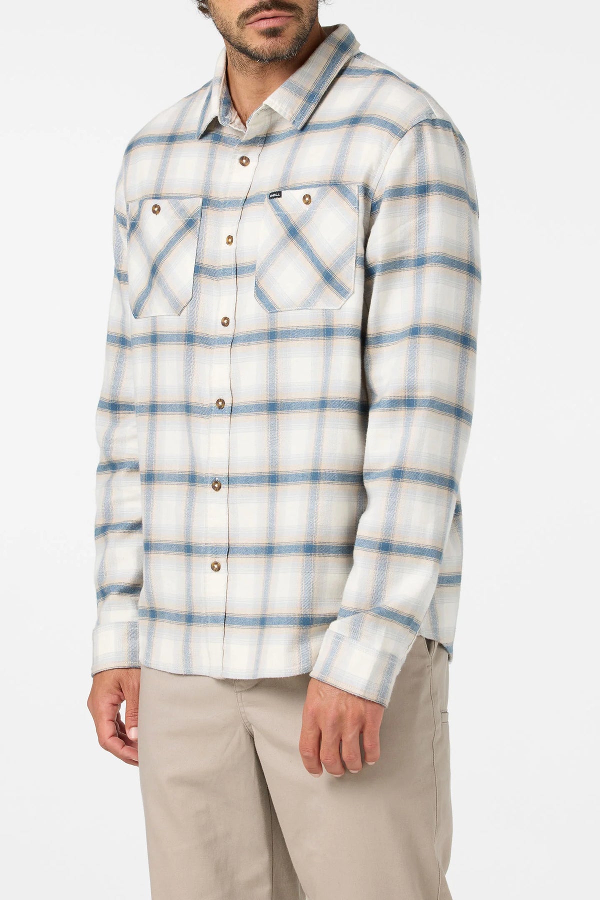 O'Neill Mens Coastline Flannel Long Sleeve Shirt