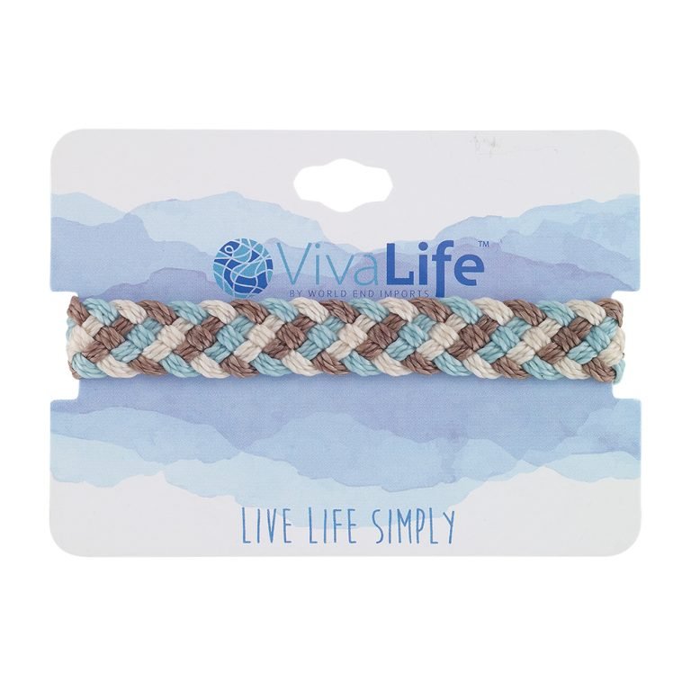 Thick Woven Braided Wax Cord Bracelet