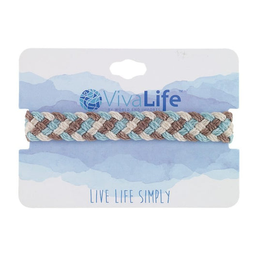 Thick Woven Braided Wax Cord Bracelet