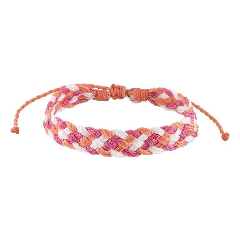 Thick Woven Braided Wax Cord Bracelet