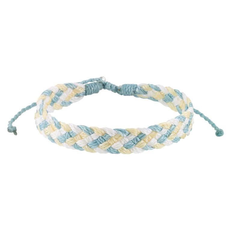 Thick Woven Braided Wax Cord Bracelet