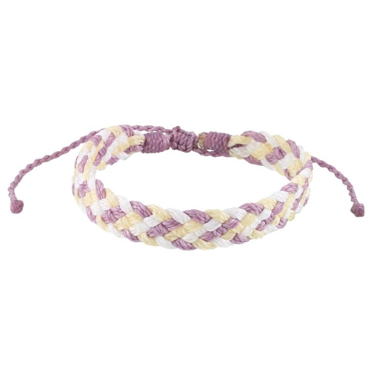 Thick Woven Braided Wax Cord Bracelet
