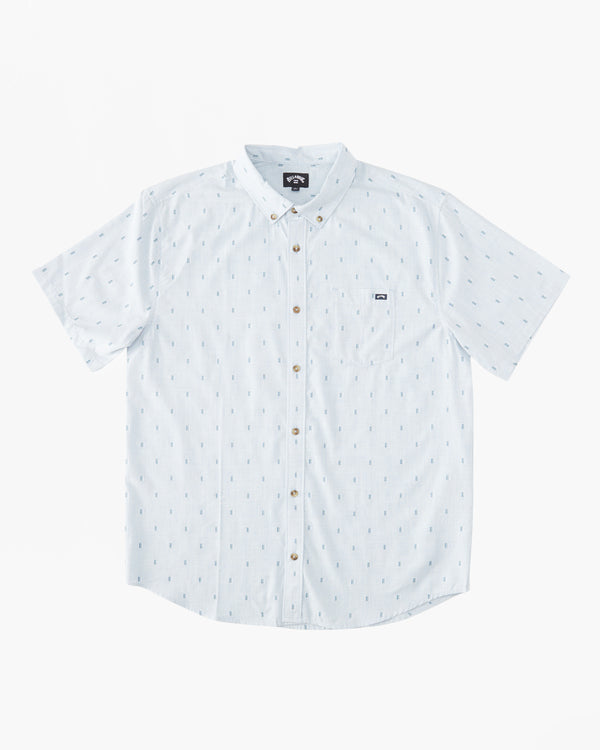 Chemise boutonnée à manches courtes en jacquard All Day de Billabong pour homme