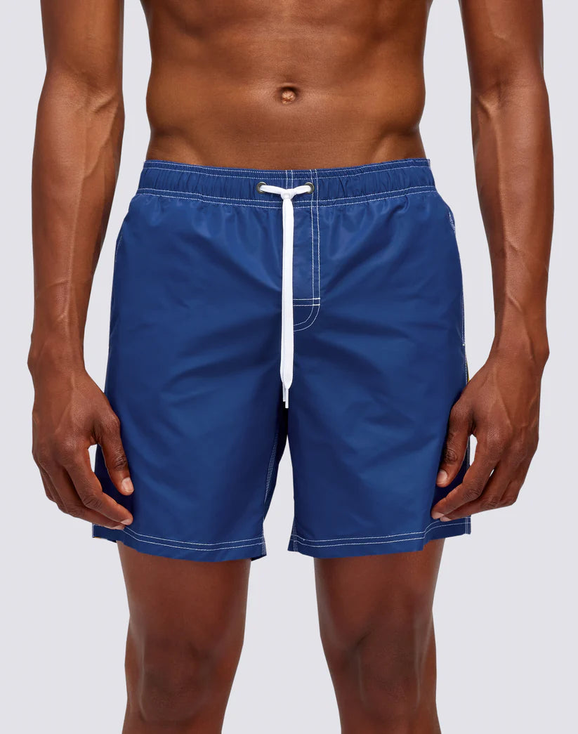Sundek Mens 16" Short Length Elastic Waist Swim Trunk