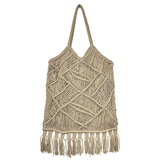 Anju Adria Large Cotton Tassel Bag