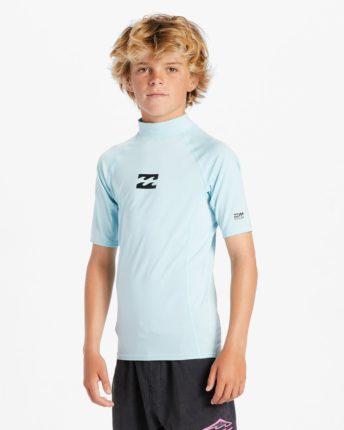 Rashguard à manches courtes Billabong All Day Wave pour garçons