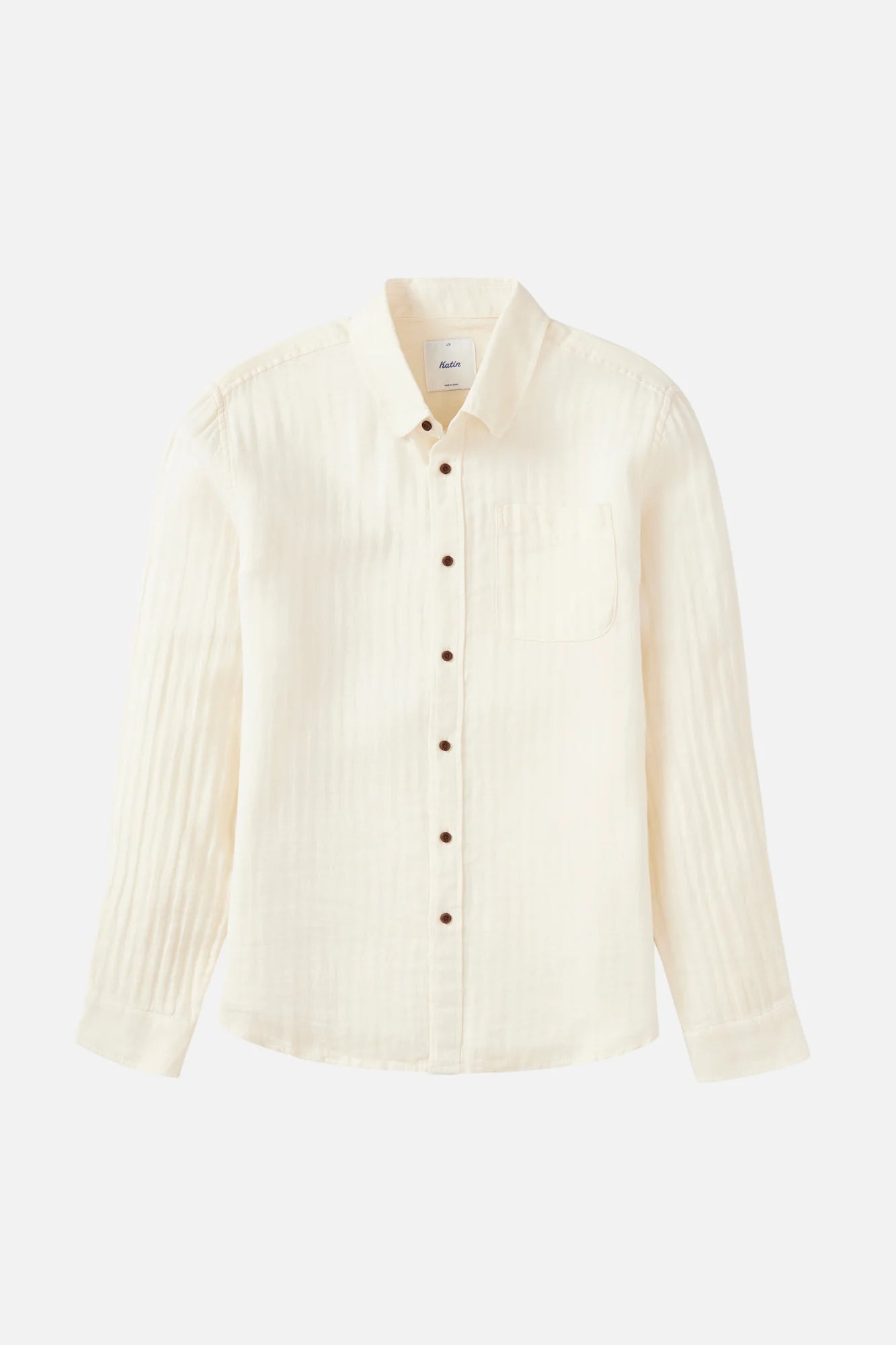 Katin Mens Alan Solid Long Sleeve Button Up Shirt