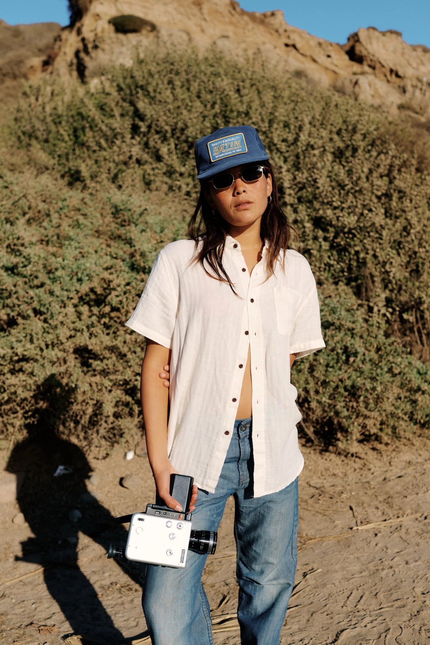 Katin Mens Alan Solid Short Sleeve Button Up Shirt