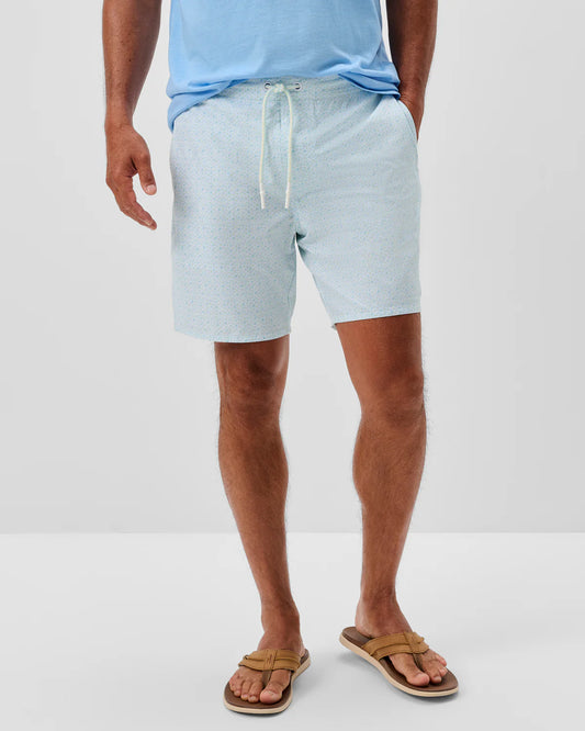 johnnie-O Mens Anemone Half Elastic 7" Surf Shorts