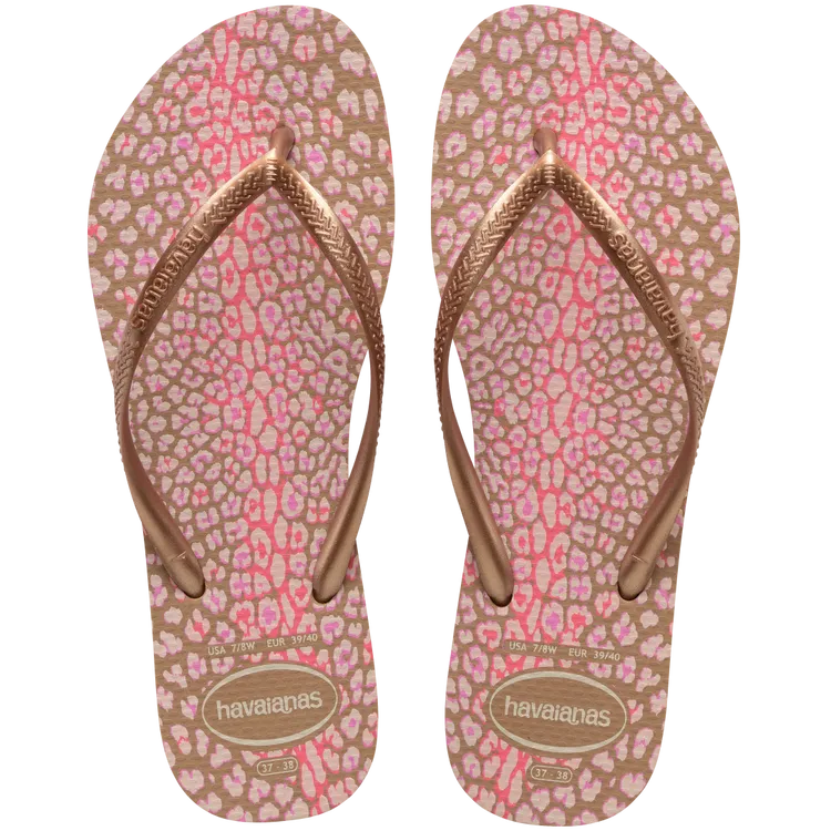 Havaianas Mädchen Schmale Sandalen mit Tiermuster