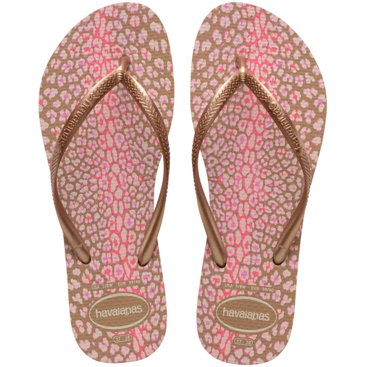 Havaianas Mädchen Schmale Sandalen mit Tiermuster