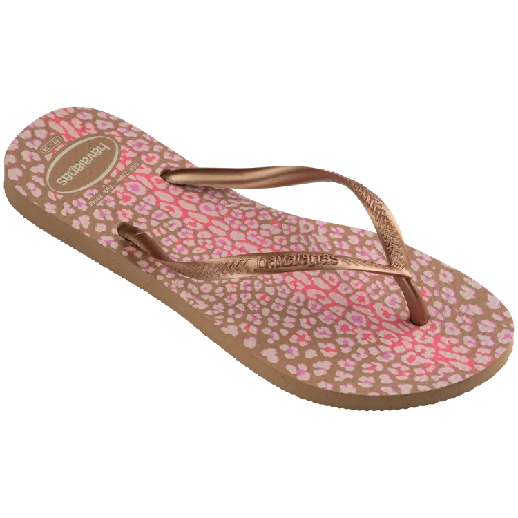 Havaianas Mädchen Schmale Sandalen mit Tiermuster