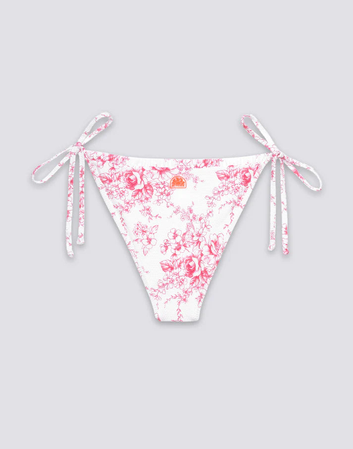 Sundek Women's Anita - Bikini Bottoms With Adjustable  Sides and Rose De Joie Print