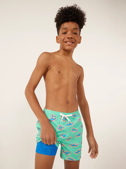 Chubbies Boys The Apex Swimmer Swim Trunks with Compression Liner