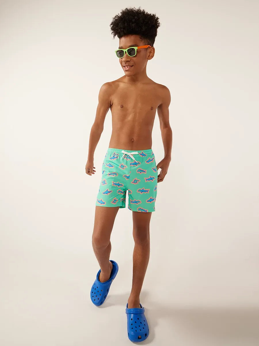 Chubbies Boys The Apex Swimmer Swim Trunks with Compression Liner