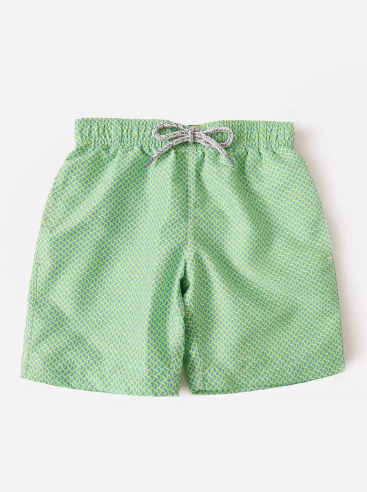 Michael's Boy's Wave Print Swim Trunks