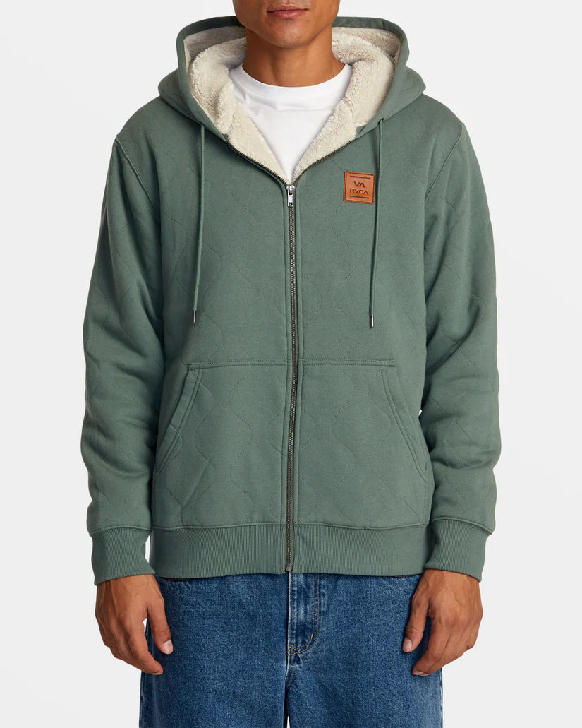 RVCA Mens Arrow Fleece Zip Hoodie